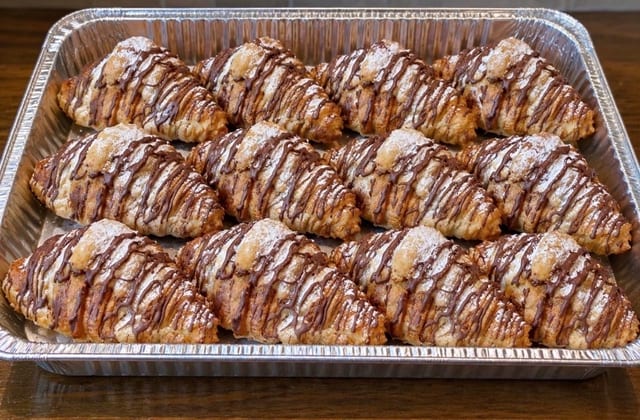 Croissant Chocolate Almond by the dozen.