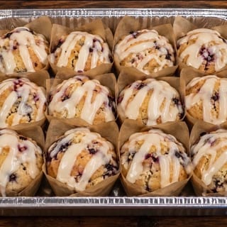 Mini lemon Blueberry Muffins by the dozen