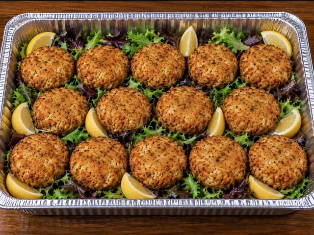 Half tray of crabcakes  14 peices.