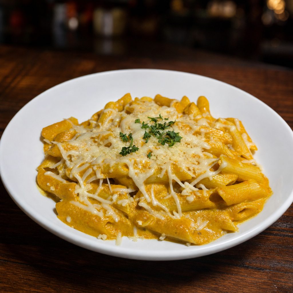 Full Baked Mac and Cheese.