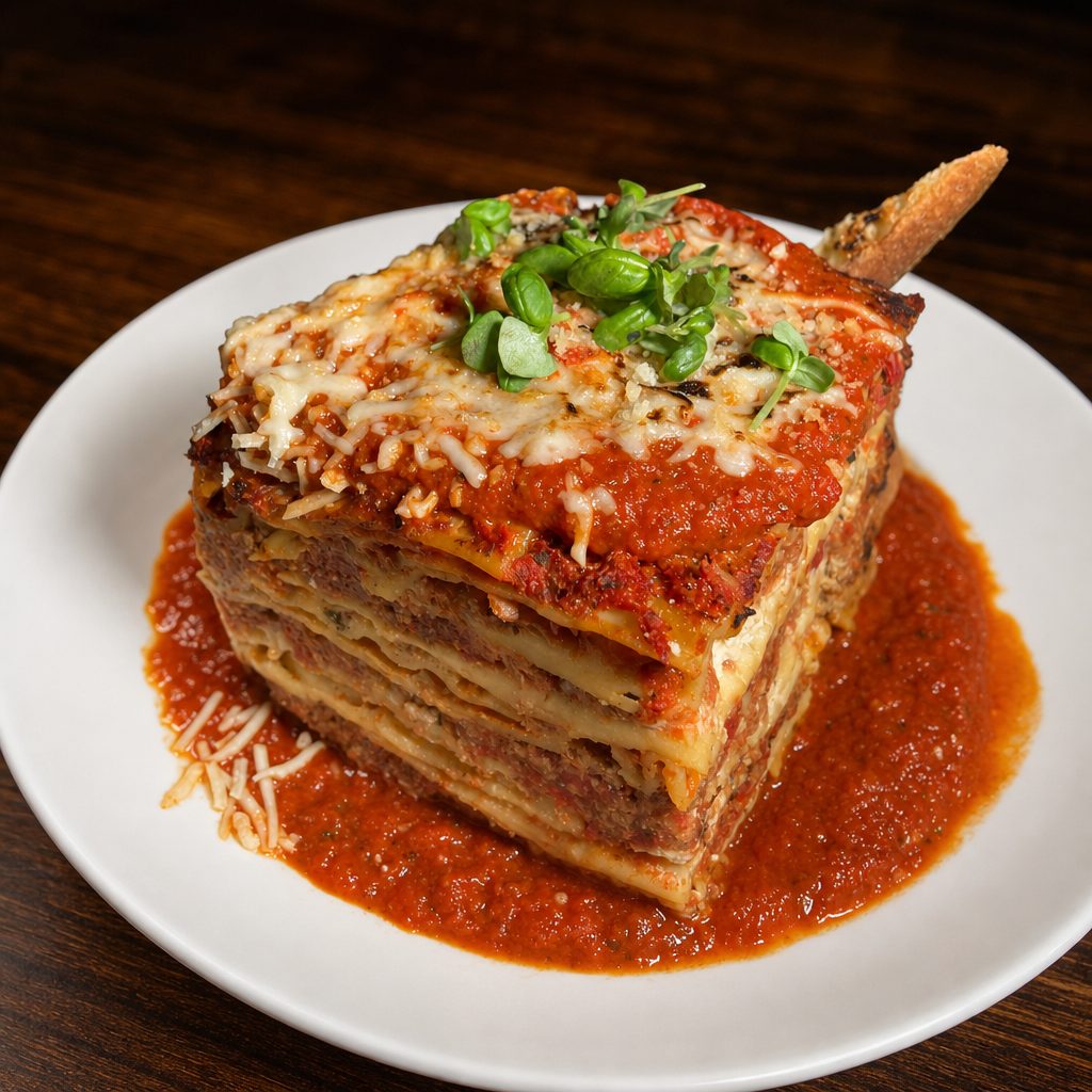 Full Tray Lasagna.