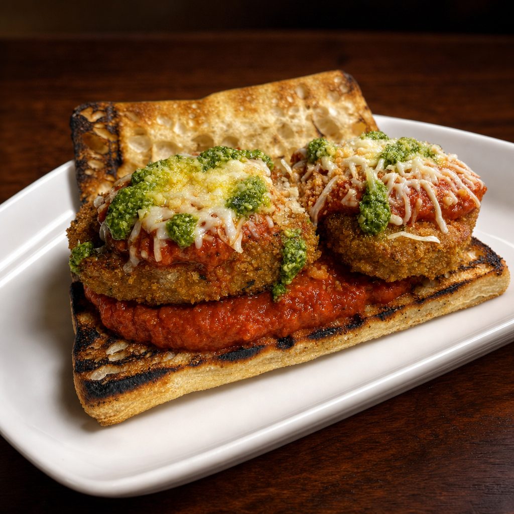 Eggplant Parm Slider.