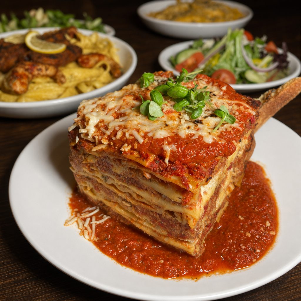 Half Tray Lasagna.