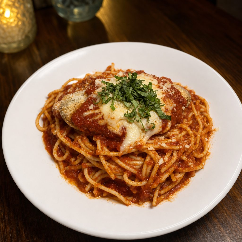 GF Chicken Parmesan.