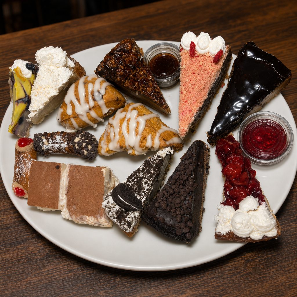 Full Tray of Desserts.