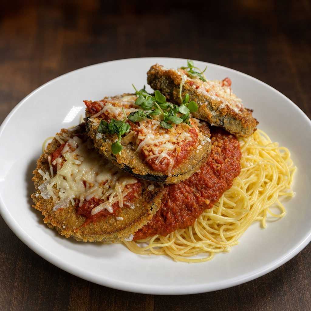 Full Tray Eggplant Parmesan.