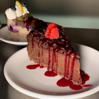 GF Dark Chocolate Raspberry CheeseCake